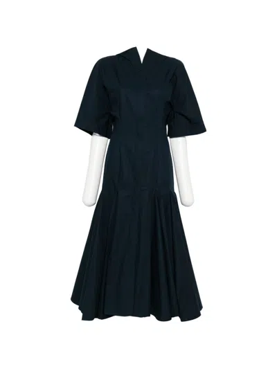 Jacquemus A-line Short-sleeve Midi Dress In Blue