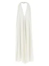 Jacquemus Norma Open-back Gathered Crepe Maxi Dress