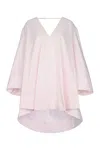 Jacquemus Women Light Pink V-neck Mini Dress, S Luxury Dresses For Women Darveys In Pink