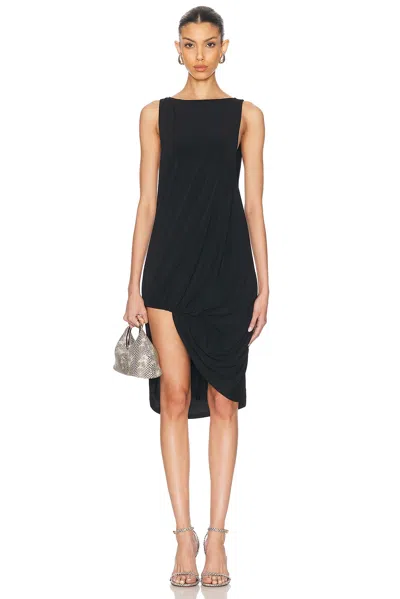 Jacquemus La Robe Peplo Courte In Black