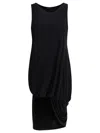 Jacquemus Draped Sleeveless Peplum Dress With Asymmetrical Hem