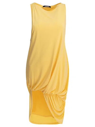 JACQUEMUS JACQUEMUS LA ROBE PEPLO COURTE DRESS