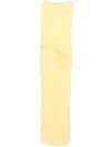 Jacquemus Peplo Draped Maxi Dress In Yellow