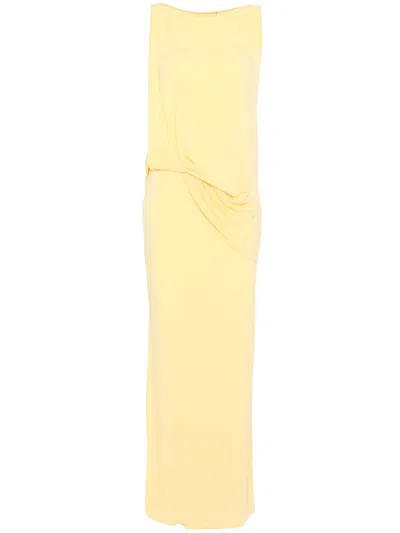 JACQUEMUS JACQUEMUS LA ROBE PEPLO LONGUE