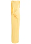 Jacquemus Peplo Draped Maxi Dress In Yellow