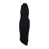 Jacquemus Womens Black Piazza Draped Stretch-woven Maxi Dress Xs In Black