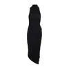 Jacquemus Womens Black Piazza Draped Stretch-woven Maxi Dress Xs In Blue