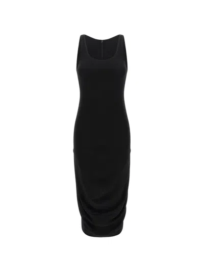 Jacquemus La Robe Regata Draped-back Midi Dress In Black