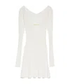 Jacquemus La Robe Ribbed Minidress In White