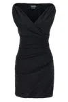Jacquemus Rita Draped Gathered Crepe De Chine Mini Dress