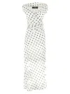 Jacquemus Rita Draped Gathered Polka-dot Crepe De Chine Maxi Dress