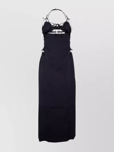 Jacquemus La Robe Ruban Lengthy Dress In Black