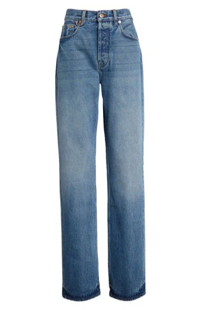 Jacquemus Le De-nimes Droit High-waisted Jeans In Blue