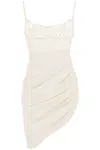 Jacquemus La Saudade Mini Dress In White