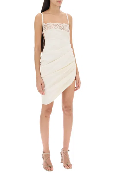 Jacquemus La Saudade Mini Dress In Neutral