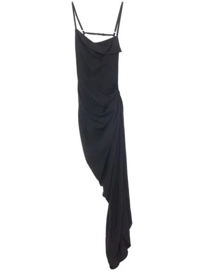 Jacquemus La Robe Saudade Longue Dress In Black