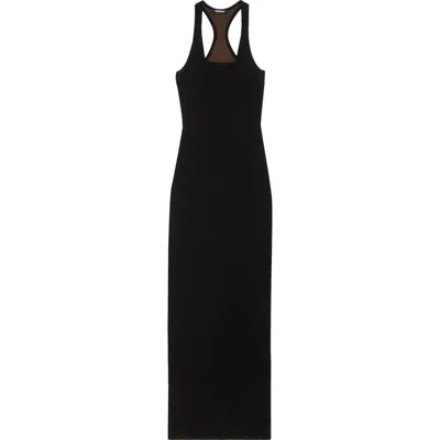 Jacquemus La Robe Scala Racerback Body-con Tank Dress In Black