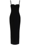 Jacquemus Embellished Ribbed-knit Midi Dress