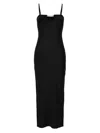 Jacquemus Embellished Ribbed-knit Midi Dress