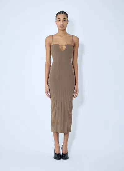 JACQUEMUS LA ROBE SIERRA BRETELLES DRESS