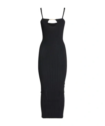 Jacquemus La Robe Sierra Bretelles Knitted Medium-length Dress