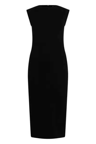 Jacquemus Form-fitting Sleeveless Long Dress In Black