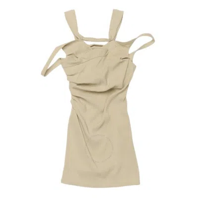 Jacquemus Beige Le Papier 'la Robe Soffio' Minidress