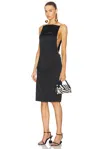 Jacquemus La Robe Spoglio Midi Dress In Black