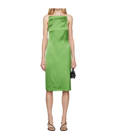 Jacquemus La Robe Spoglio Mid-length Dress In Green
