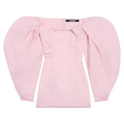 Pre-owned Jacquemus La Robe Taffetas Dress 'light Pink' | Women's Size 34