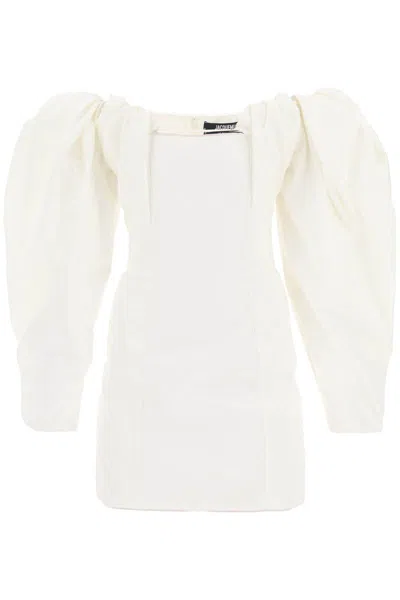 Jacquemus La Robe Taffetas Mini Dress In White