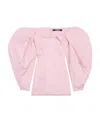 Jacquemus La Robe Taffetas Draped Mini Dress In Pink