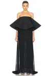Jacquemus Maxi Dress The Vela In Black