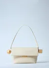 Jacquemus La Rond Carré Shoulder Bag In White