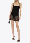 Jacquemus Sleeveless Dress With Thin Straps In Black