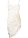 Jacquemus La Saudade Mini Dress In White