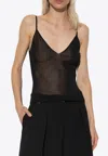 Jacquemus La Maille Spallina Viscose Camisole In Black