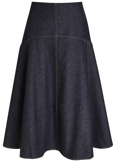 JACQUEMUS JACQUEMUS LA TRIANGLE DE-NÎMES PANELLED MIDI SKIRT