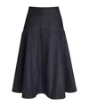 Jacquemus La Jupe Triangle De-nimes In Black