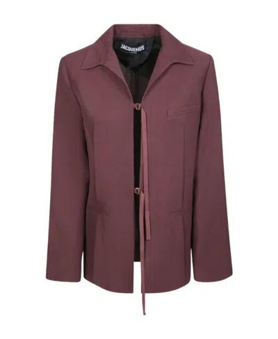 JACQUEMUS JACQUEMUS LA VESTE AMARO CREPE BLAZER