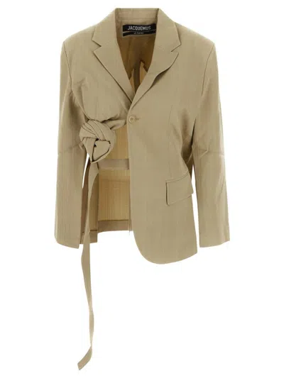 Jacquemus La Waistcoate Baccala In Beige