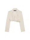 Jacquemus Short Suit Jacket With Crimped Edge