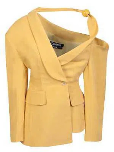 Pre-owned Jacquemus La Veste Baska Jacket 36 Fr In Yellow