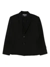 Jacquemus Single Breasted Long Sleeve Notch Lapel Jacket In Black