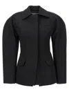 Jacquemus Black Les Sculptures 'la Veste Castagna' Blazer In Black