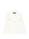 Jacquemus Chale Wool Blend Single Breasted Jacket In White