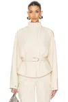 Jacquemus Womens La Veste Ciro Belted Wool-blend Jacket Light Beige In Light Beige