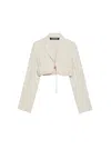 Jacquemus Short Suit Jacket With Crimped Edge