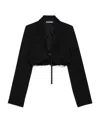 Jacquemus La Veste Croissant Virgin Wool Jacket In Black