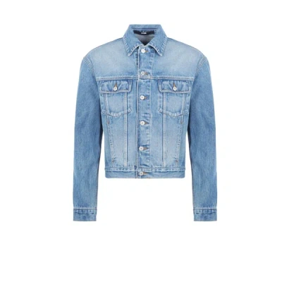 Jacquemus Blue Classic Collar Denim Jacket